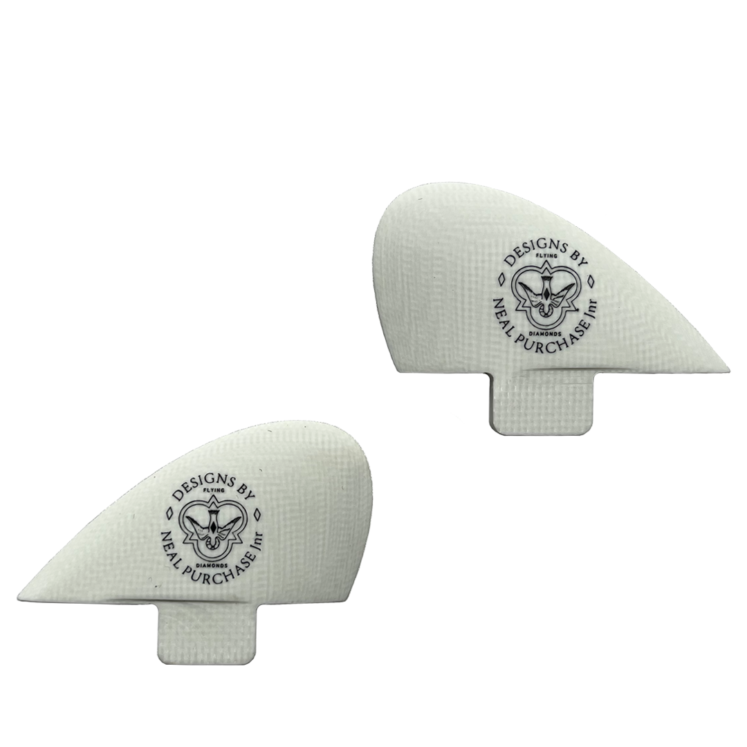 NPJ Duozer Side Fin - FCS Single Tab - White