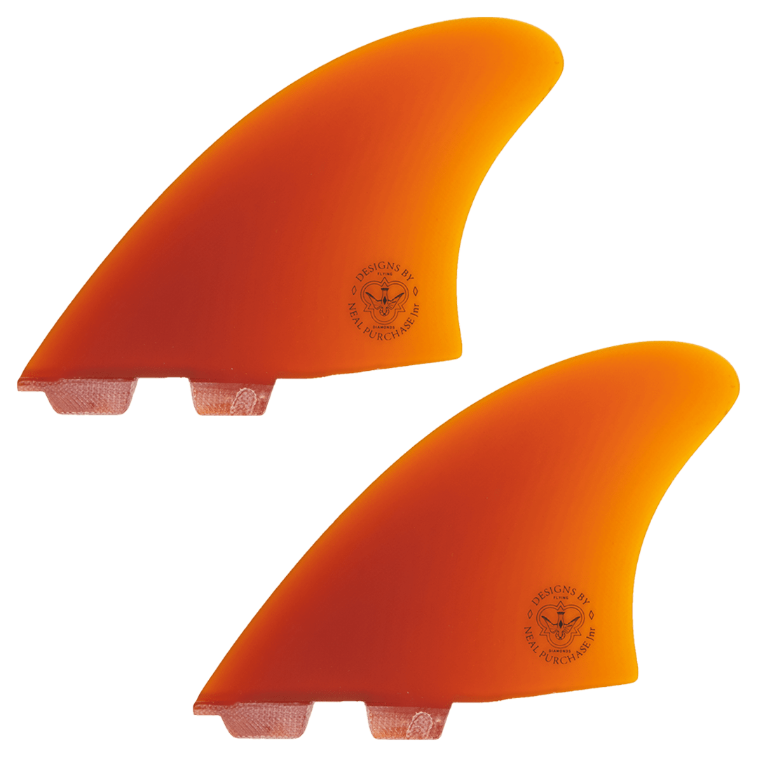 NPJ Keel Fin Twin Set Amber FCS 2