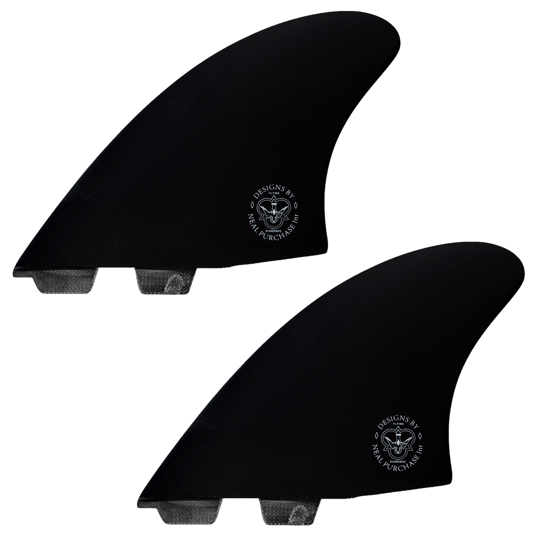 NPJ Keel Fin Twin Set FCS 2 Black