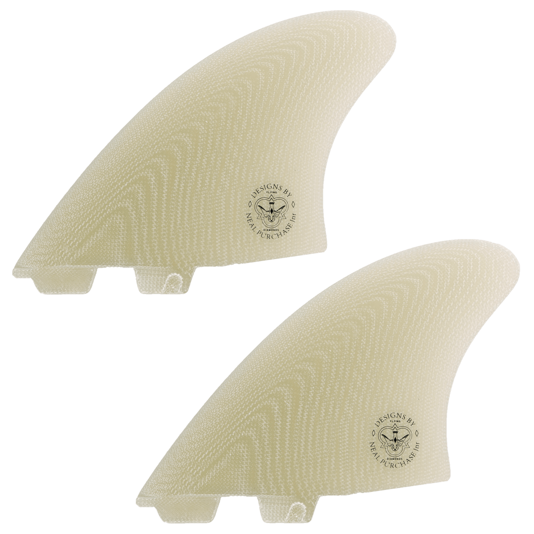 NPJ Keel Fin Twin Set FCS 2 Clear Volan