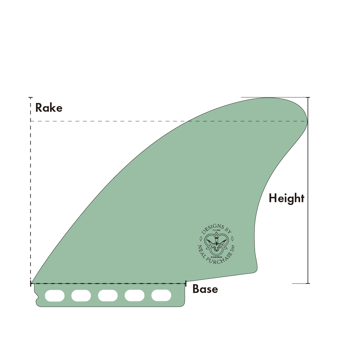 NPJ Keel Fin Twin Set Rake Graphic