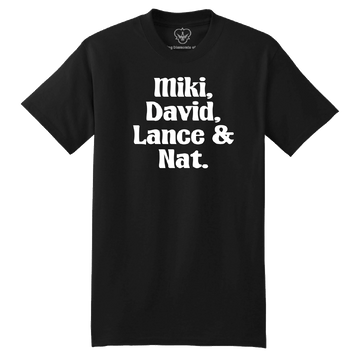 Flying Diamonds Tshirt - Legends Miki, David, Lance and Nat.