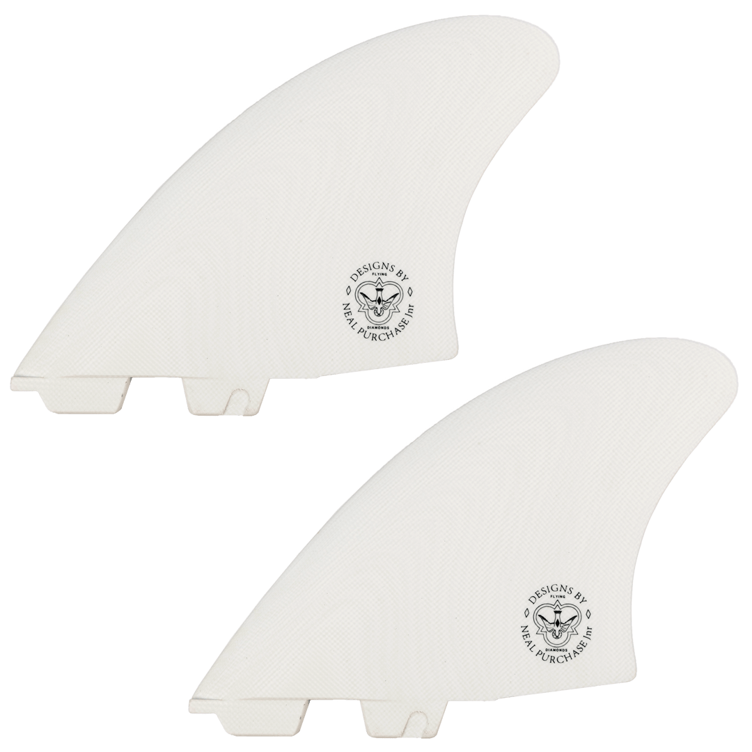 NPJ Keel Fin Twin Set FCS 2 White 