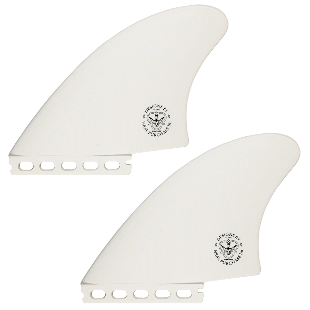NPJ Keel Fin Twin Set Futures White